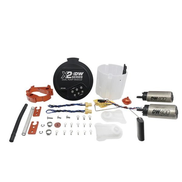 9-401-7060 Módulo de bomba de combustible DeatschWerks Serie X2 con bombas dobles DW400 para Hemi 2006+ - Imagen 1