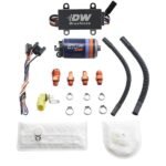 Bomba de combustible sin escobillas DeatschWerks DW810 para montaje en tanque, 810 L/h, con kit de instalación y controlador C105.
