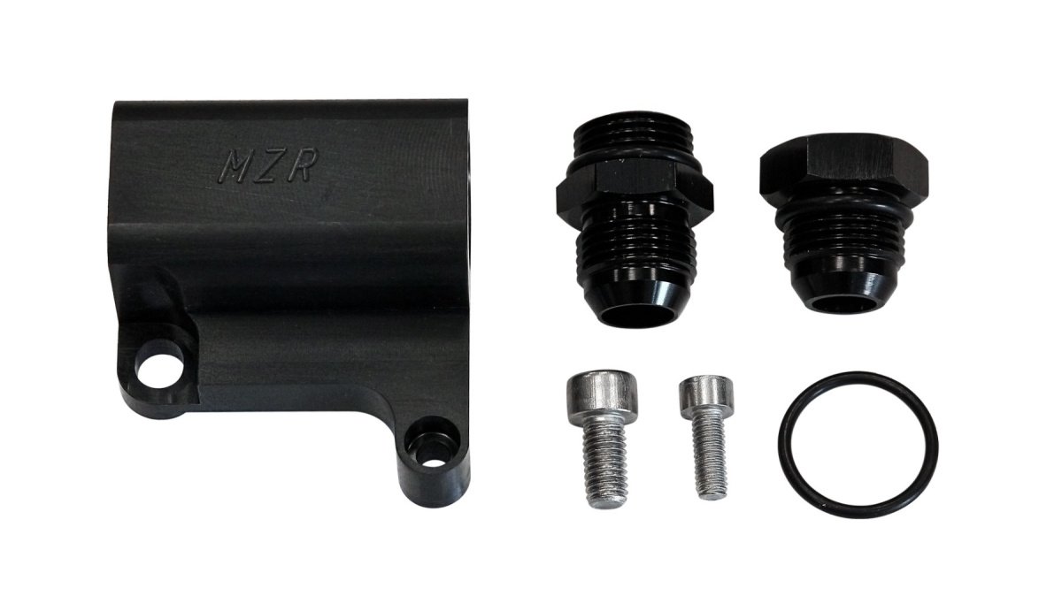 MZR-HEADRAIN-RBV2 Head Dual Drain Adapter MZR Garage for Nissan Skuline Stagea RB20 RB25 RB26 - Imagen 1