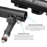 Riel de combustible Nuke Performance sin soportes para Nissan 200SX S13 CA18DET Euro de 4 puertos - Imagen 2