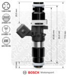 Inyector Bosch Nuke Performance de 980 cc y 65 mm EV14L