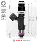 Inyector Bosch Nuke Performance 2200cc NGI2 65mm EV14L - Imagen 2