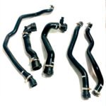 KIT MANGUITOS REFRIGERANTE SILICONA BMW E46 - NEGRO