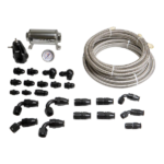 Kit de tuberías de acero inoxidable PTFE 8AN de DeatschWerks para BMW Serie 3 E36 E46 1992-2006