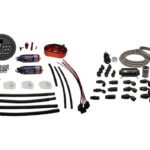 Módulo de bomba de combustible Serie X3 con bombas DW420, kit de tuberías de retorno de PTFE DeatschWerks para Toyota Supra A90 / BMW M3 / M4