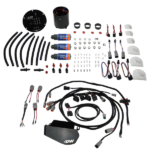 Módulo de triple bomba X3 con bombas DW430c y arnés DeatschWerks para Nissan GT-R R35 2009-2024