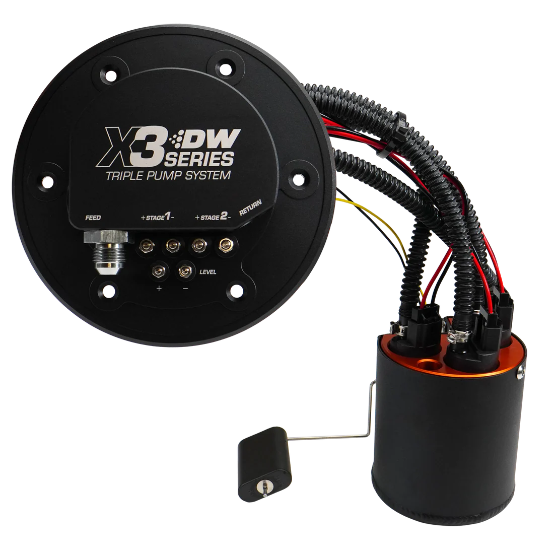 USA-DW-9-437-7034-1 Módulo X3 con bombas DW430c y kit de instalación DeatschWerks para Ford Mustang 1998-2004 - Imagen 1