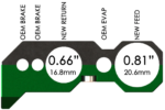 Kit de sujeción de la línea de freno de combustible Radium Engineering para Mitsubishi EVO 1-6 - Imagen 3