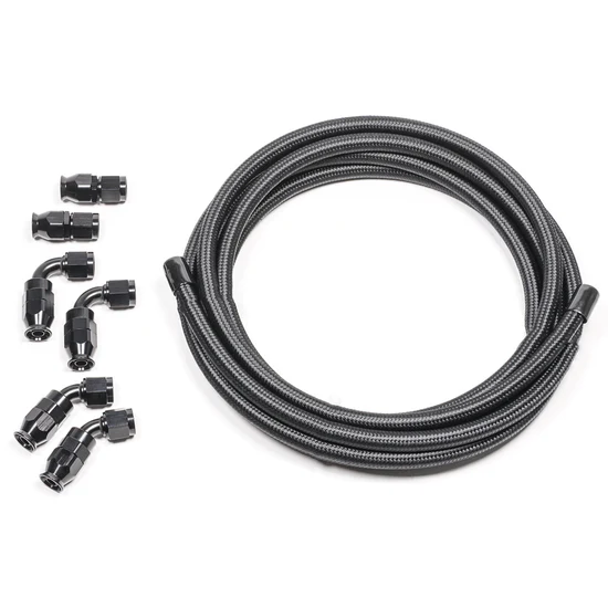 USA-RAD-20-1206 Kit de mangueras universales de PTFE 10AN, color negro carbón, de Radium Engineering - Imagen 1