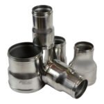 Reductor de aluminio de 63/76 mm con extremos prensados